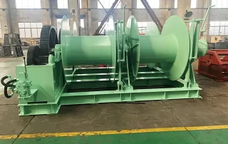 nybon marine winch equipment under test