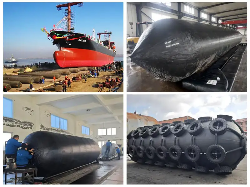 Ship Launching Airbags and Fenders