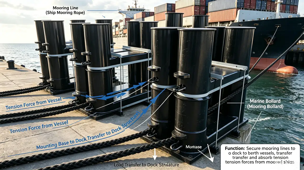how does marine Bollards work how does marine Bollards work
